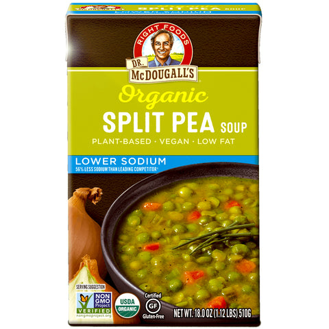 Dr. McDougall's Organic Split Pea Soup Lower Sodium - 18 oz.