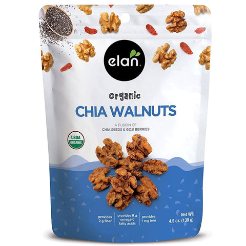 Elan Organic Chia Walnuts A Fusion Of Chia Seeds And Goji Berries
