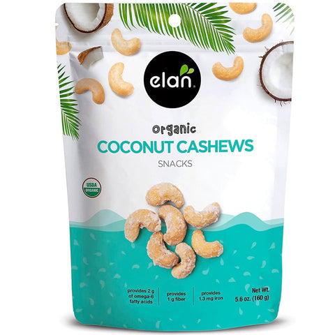 Elan Organic Coconut Cashew vegan snacks