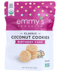 Emmy's Organic Cookies Classic Coconut Birthday Cake - 6 oz.