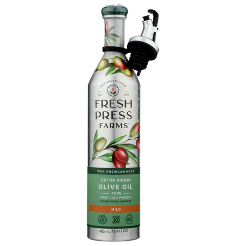 Fresh Press Farms Extra Virgin Olive Oil Mild - 16.4 oz | Vegan Black Market