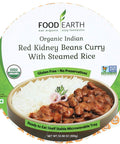 Food Earth Organic Indian Red Kidney Beans Curry With Steamed Rice - 10.58 oz. | Vegan Black Market