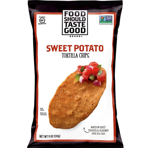Food Should Taste Good Brand Sweet Potato Tortilla Chips - 12 oz
