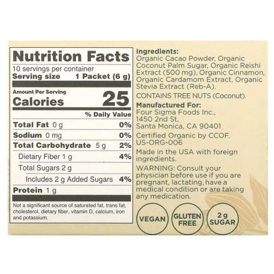 Four Sigmatic Mushroom Cacao Mix With Reishi Chill - 10 pkts/0.21 oz.
