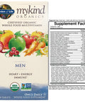 Garden of Life Mykind Organics Men One A Day Multivitamin Tablets