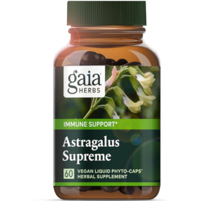 Gaia Herbs Astragalus Supreme Immune Support- 60 Vegan Liquid Phyto Capsules - Herbal Supplement | Vegan Black Market