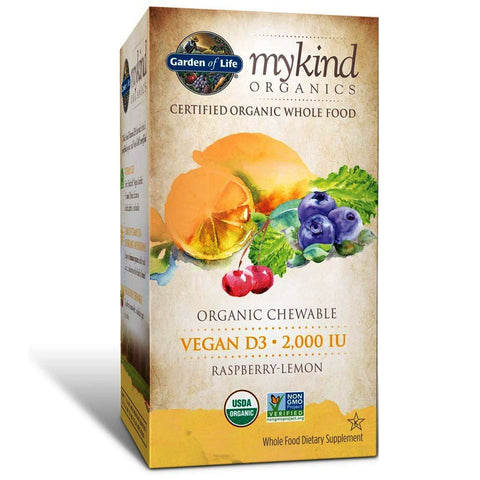 Garden Of Life myKind Organics Raspberry Lemon Vegan D3 - 30 Tablets