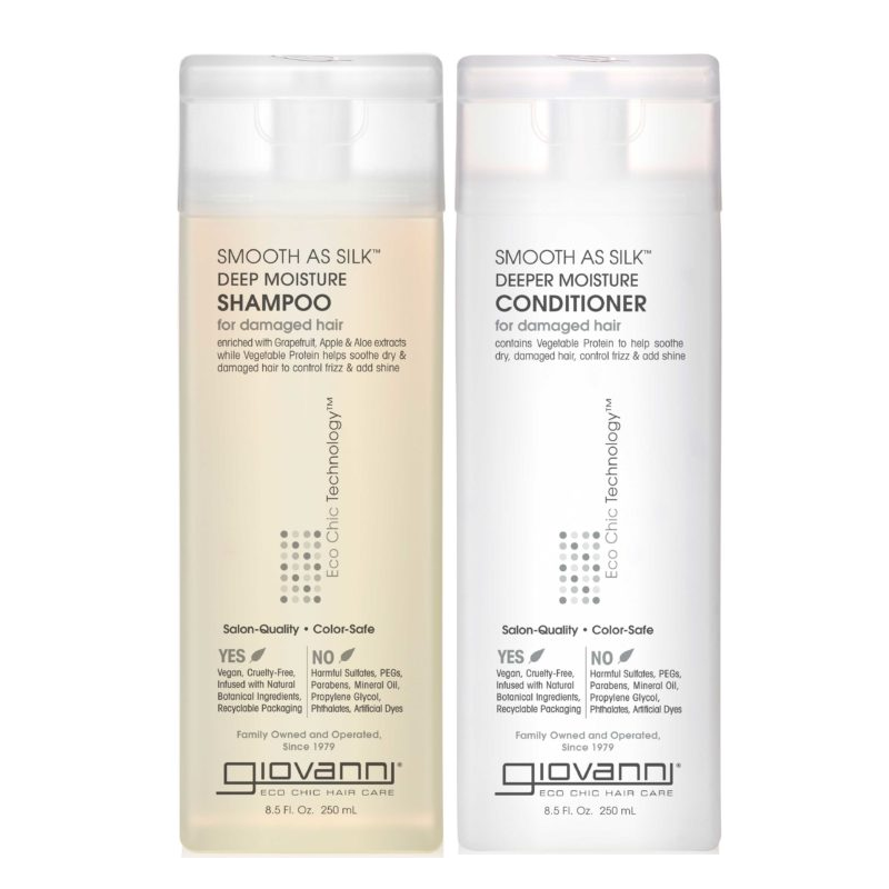 Giovanni Smooth As Silk Deeper Moisture Shampoo Conditioner