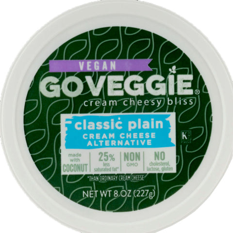 GoVeggie Vegan Classic Plain Cream Cheese Alternative -  8 oz.
