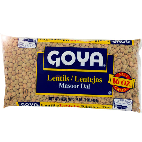 Goya Lentils Lentejas Masoor Dal - 16 oz. | Vegan Black Market