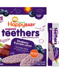 Happy Baby Organic Blueberry & Purple Carrot Teethers - 12 Pk | vegan Black Market