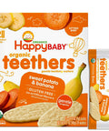 Happy Baby Organic Sweet Potato & Banana Teethers - 12 Pk
