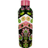 Pink Green Paisley Pattern Heritage Double Wall Stainless Steel Bottle - 17 oz.