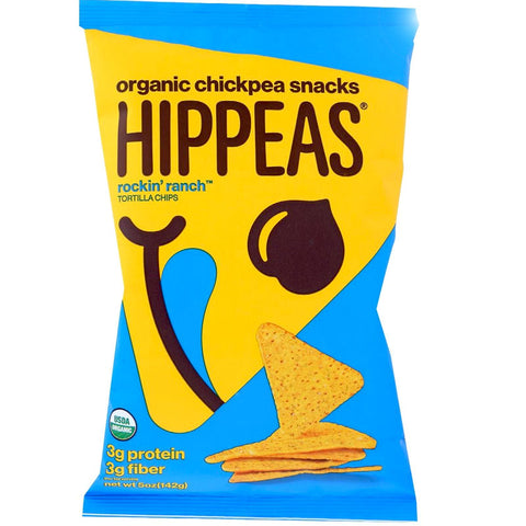 Hippeas Tortilla Chips | Hippeas Rockin Ranch | Hippeas Ranch Chips | Rockin Ranch Organic Chickpea Tortilla Chips