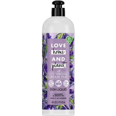 Love Home and Planet Lavender and Argan Oil Dish Liquid