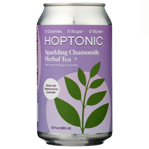 Hoptonic Hop Tea Chamomile | Hoptonic Tea | Sparkling Hop Tea | Hoptonic Sparkling Chamomile Herbal Tea Hoptonic Sparkling Chamomile Herbal Tea - 12 fl oz.