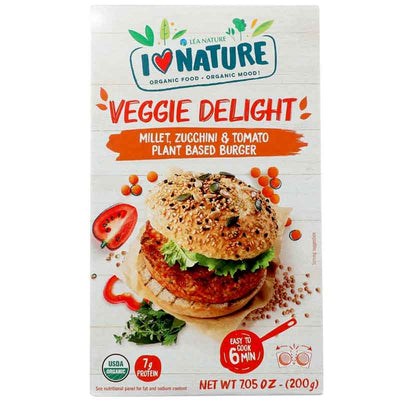 I Love Nature Millet, Zucchini and Tomato Plant Based Burger - 7.05 oz.