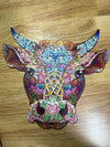 Wooden Puzzle With Animal Shape Pieces "The Bull"