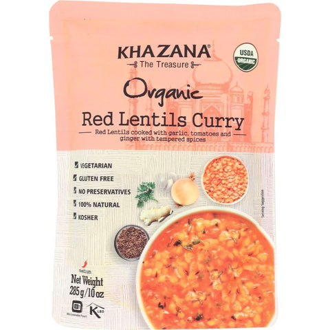 Khazana Organic Red Lentils Curry Vegan Lentil Curry | Red Lentil Curry | Lentil Curry Soup | Khazana