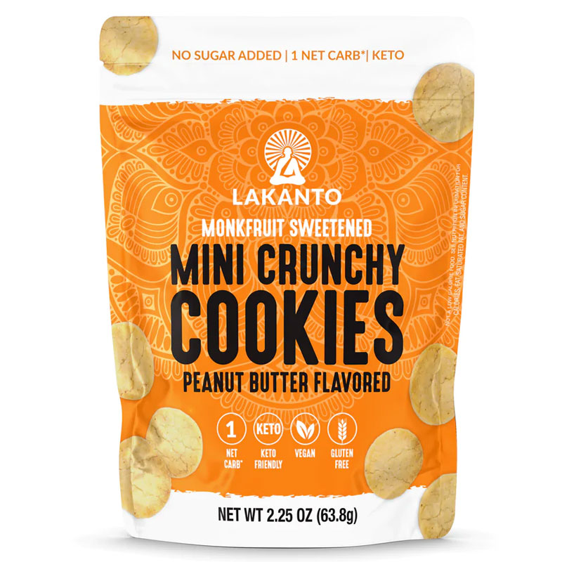 Lakanto Mini Crunchy Cookies Peanut Butter - 2.25 oz.