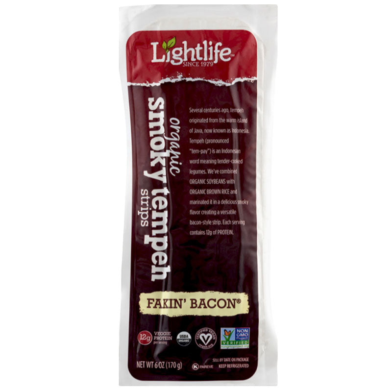 Lightlife Organic Smoky Tempeh Fakin' Bacon Strips - 6 oz.
