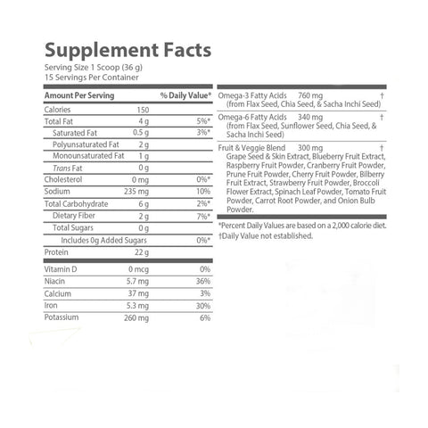 MRM Nutrition Veggie Protein with Superfoods Vanilla 20.1 OZ.