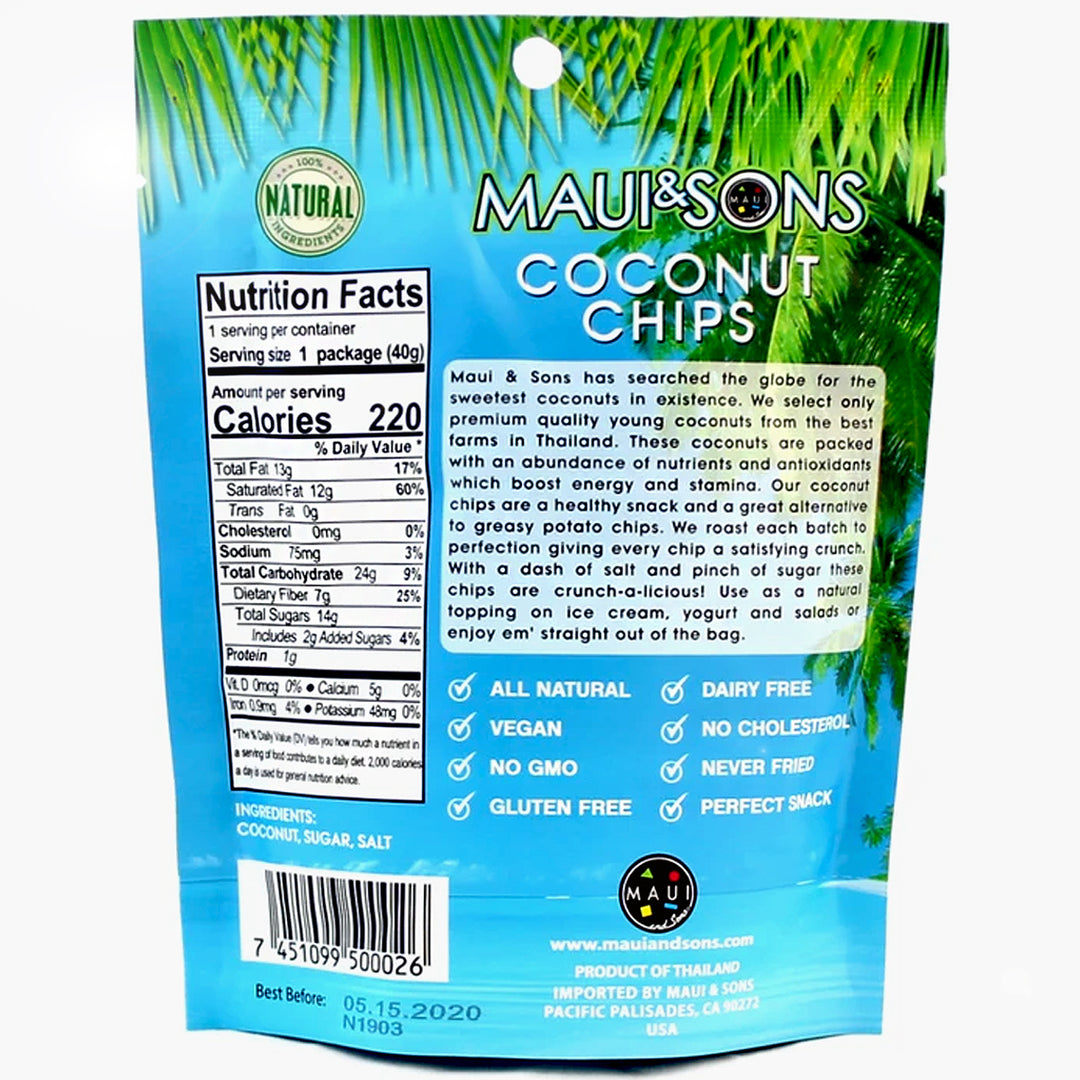 Coconut Chips- 1.4 oz. | Maui & Sons – Vegan Black Market