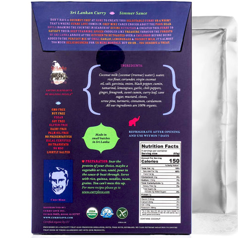 Mike's Organic Foods Sri Lankan Curry Sauce - 8.8 oz.