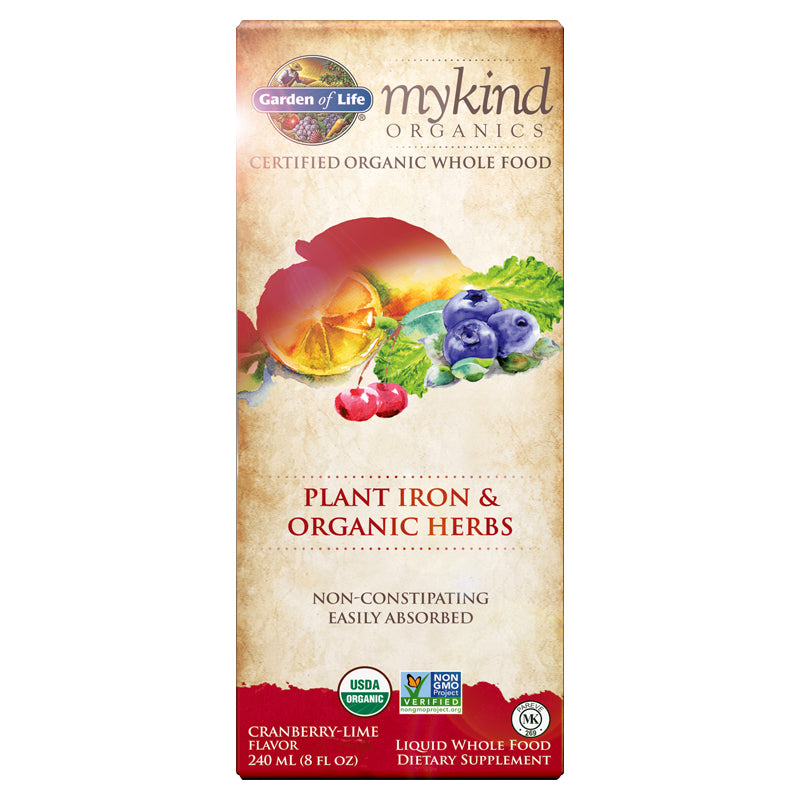 Garden of Life myKind Organics Plant Iron & Organic Herbs - Cranberry-Li