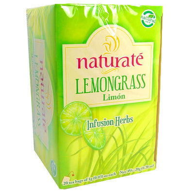 Naturate Lemongrass Limón Infustion Herbs Tea Bags - 20 ct.