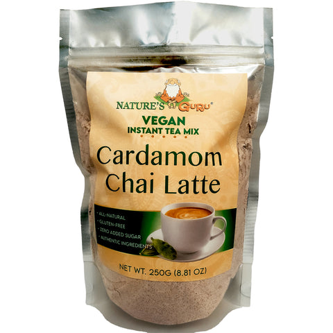 Nature's Guru Vegan Cardamom Chai Latte Instant Tea Mix