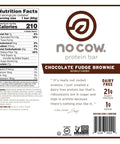 no cow protein bar chocolate fudge brownie