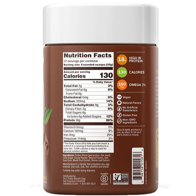 Olly Plant Powered Pure Chocolate Protein Powder Mix - 14.8 oz.