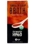 Ocean's Halo Tortilla Soup Broth - 32 oz.  Tortilla Soup Broth | Ocean's Halo | Vegan Tortilla Soup Broth