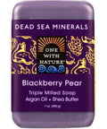 Blackberry Pear One With Nature Soap | One With Nature Bar Soap Shea Butter | Dead Sea Mineral Soap  One With Nature Dead Sea Minerals Soap Blackberry Pear Bar - 7 oz.