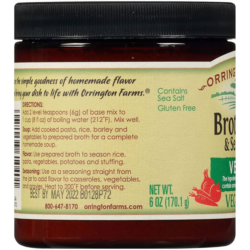 Vegan Broth Base and Seasoning 6 oz. Orrington Farms Vegan Black Market