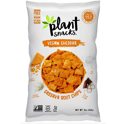 Plant Snacks Vegan Cheddar Cassava Root Chips - 5 oz