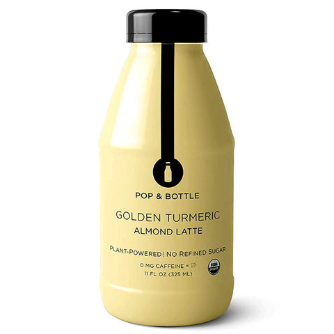 Pop & Bottle Matcha Golden Turmeric Almond Latte - 11 fl oz.