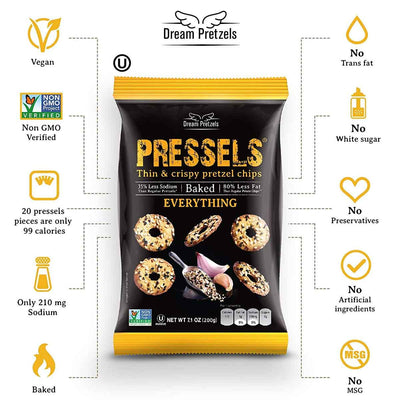 Pressels Baked Everything Thin & Crispy Pretzel Chips - 7.1 oz.