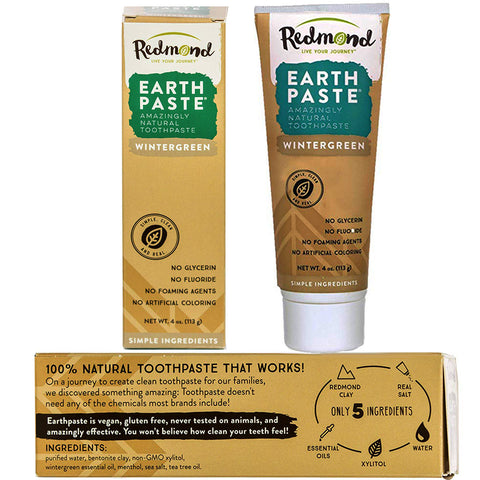 vegan friendly toothpaste redmond earthpaste wintergreen