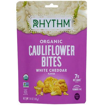 Rhythm Superfoods Organic Cauliflower Bites White Cheddar - 1.4 oz.