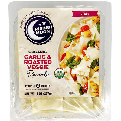 Rising Moon Organics Vegan Garlic & Roasted Veggie Ravioli - 8 oz.