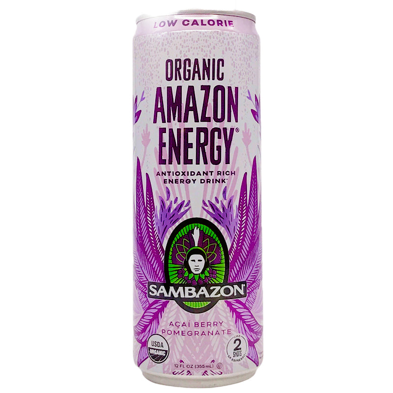 Sambazon Energy Drink Acai Berry Pomegranate Flavor