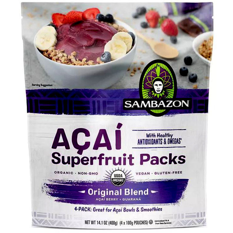 Sambazon Açaí Superfruit Frozen Original Blend Smoothie Packs - 14.1 oz.