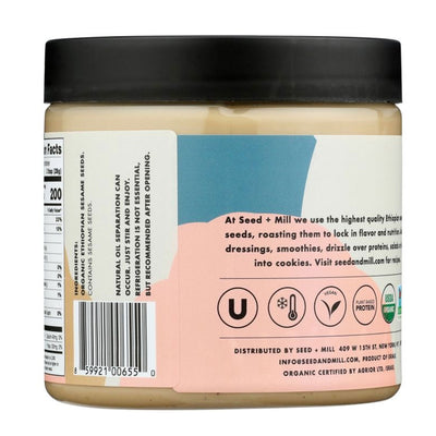 Seed + Mill Organic Tahini - 16 oz.