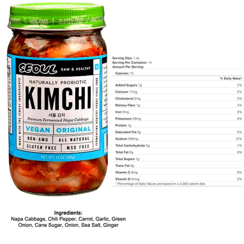 Seoul Vegan Kimchi Spicy and Original Bundle - 2 ct.
