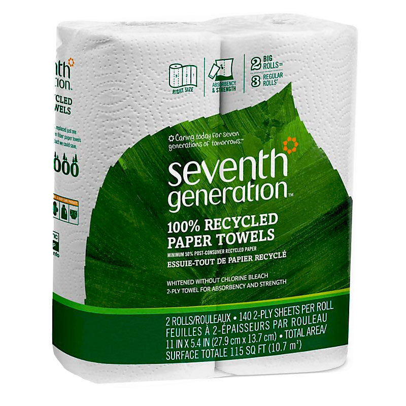 Seventh Generation 100% Recycled Paper Towels - 2 ct.