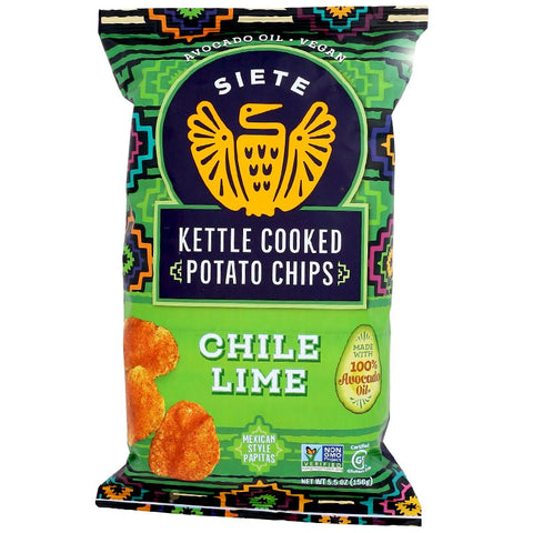 Chili Lime Potato Chips Siete Foods Vegan