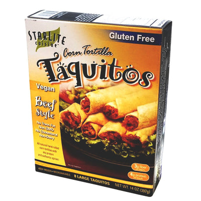 Starlite Cuisine Corn Tortilla Taquitos Beef Style - 14 oz.