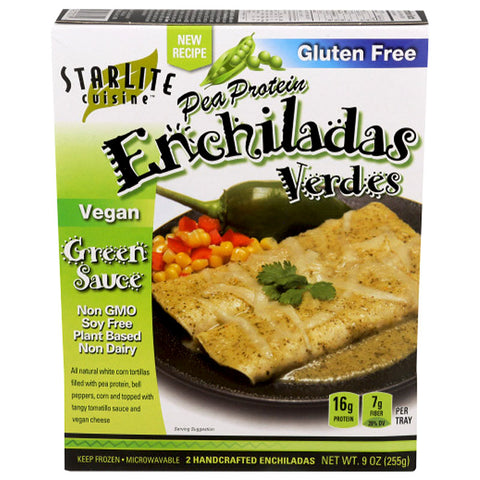 Starlite Cuisine Pea Protein Enchiladas Verdes Green Sauce - 9 oz.